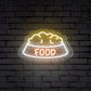 "FOOD" Word Bowl Neon Sign for Pets