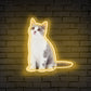 Neon Cat Portrait Personalized Neon Sign