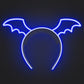 Bat Wings Headband Neon Sign