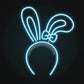 Rabbit Ears with Bowknot Cute Headband Easter Neon Sign