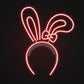 Rabbit Ears with Bowknot Cute Headband Easter Neon Sign
