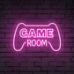 "GAME ROOM" Words Console Controller Neon Sign