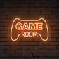 "GAME ROOM" Words Console Controller Neon Sign