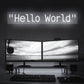 "Hello World" Words Neon Sign for Developers