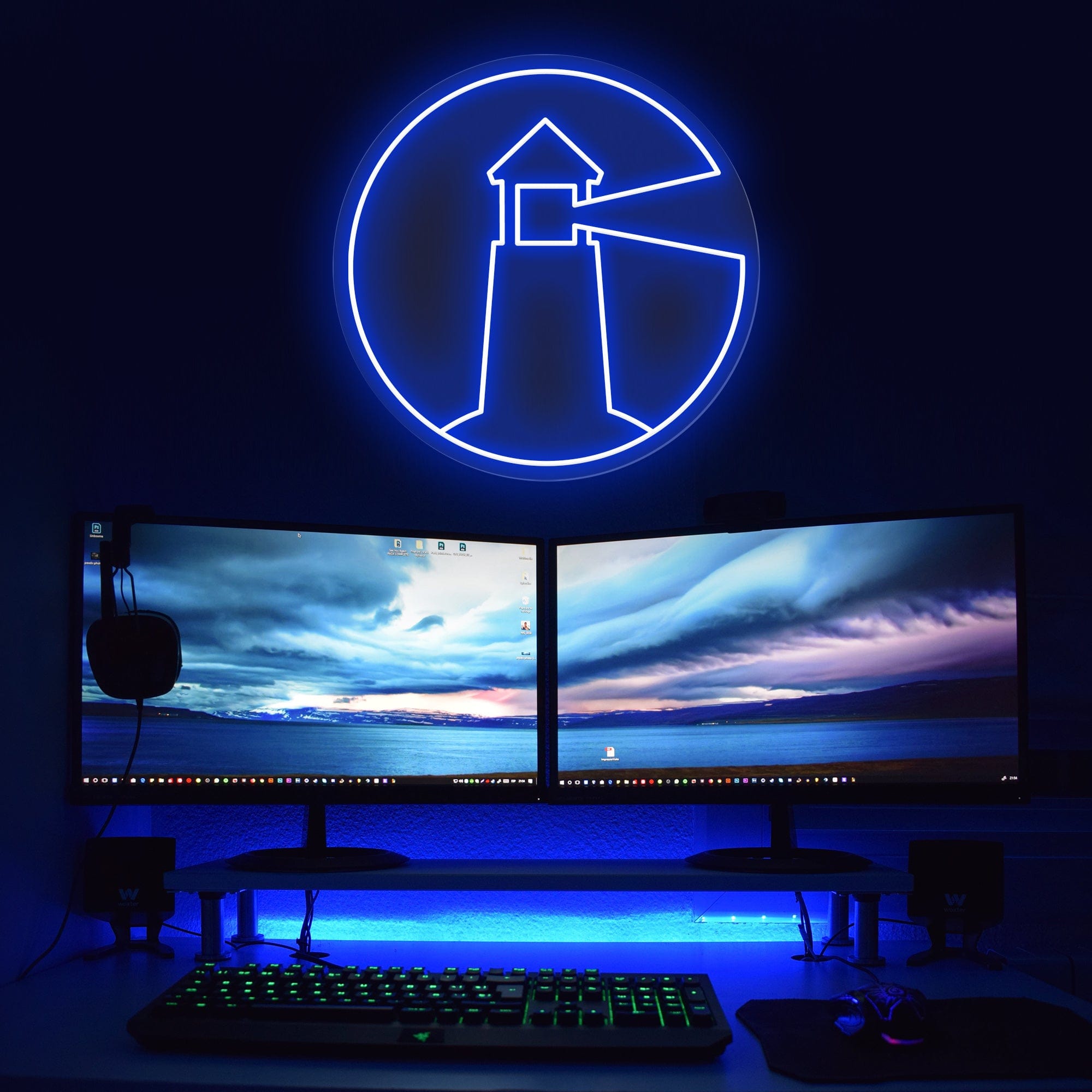 Lighthouse Shape Glow LED Neon Sign