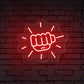 Fist Sparkle Gym Neon Sign
