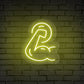 Muscle Arm Gym Neon Sign