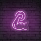 Muscle Arm Gym Neon Sign