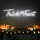 "Trick or Treat" Words Halloween Neon Sign