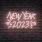 "New Year 2023" Words Decorative Neon Sign
