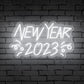 "New Year 2023" Words Decorative Neon Sign