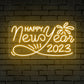 "Happy New Year 2023" Festive Neon Sign