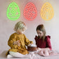 Patterned Egg Easter Theme Neon Sign