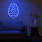 Patterned Egg Easter Theme Neon Sign