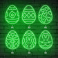 Patterned Egg Easter Theme Neon Sign