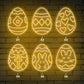 Patterned Egg Easter Theme Neon Sign