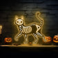 Skeleton Cat LED Neon Sign for Halloween