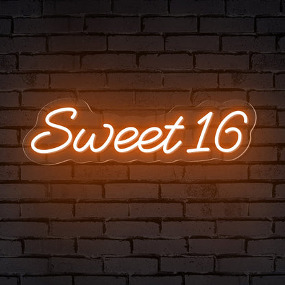 "Sweet" Number Personalized Neon Birthday Sign