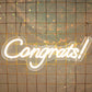 "Congrats!" Word Neon Sign
