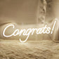 "Congrats!" Word Neon Sign