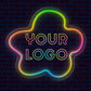 Multicolor Logo & Name Personalized Neon Sign