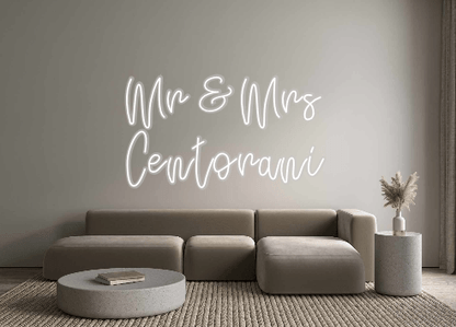 Custom Neon: Mr & Mrs 
Cen...