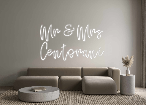 Custom Neon: Mr & Mrs 
Cen...