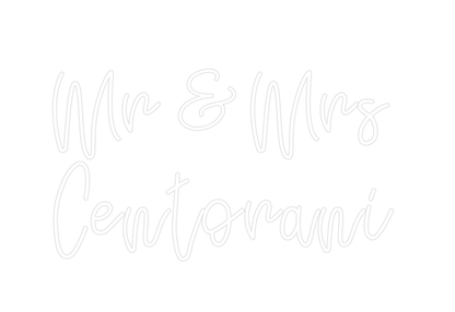 Custom Neon: Mr & Mrs 
Cen...
