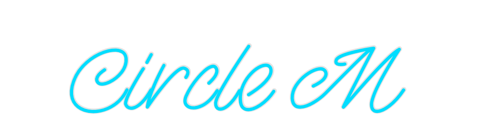 Custom Neon: Circle M