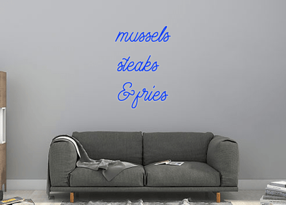 Design Your Own Sign mussels 
stea...