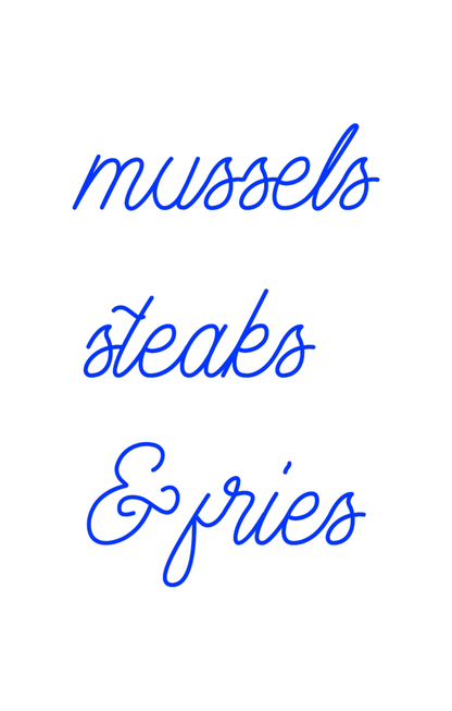 Design Your Own Sign mussels 
stea...