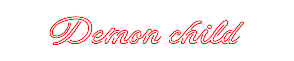 Design Your Own Sign Demon child