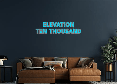 Design Your Own Sign Elevation 
TE...