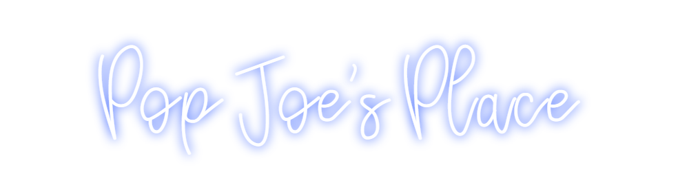 Design Your Own Sign Pop Joe's Place