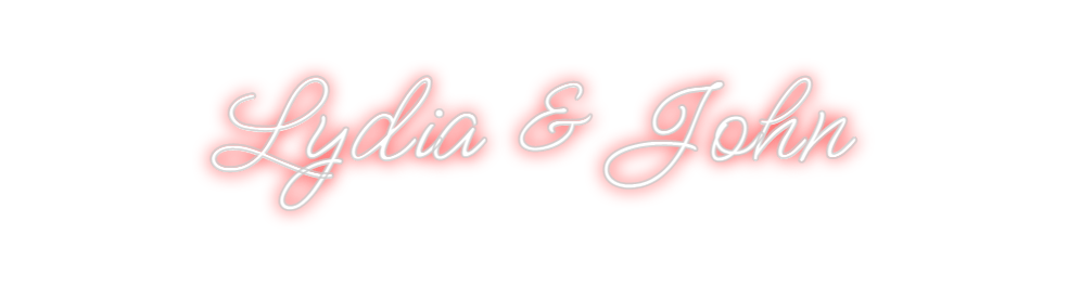 Design Your Own Sign Lydia & John