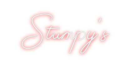 Design Your Own Sign Stumpy’s